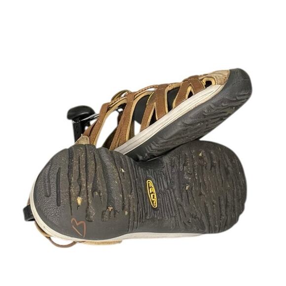 Womens Keen Whisper Leather Strapped Sandals Size 9 Brown BIN36 - Picture 5 of 6